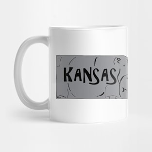 A funny map of Kansas Mug